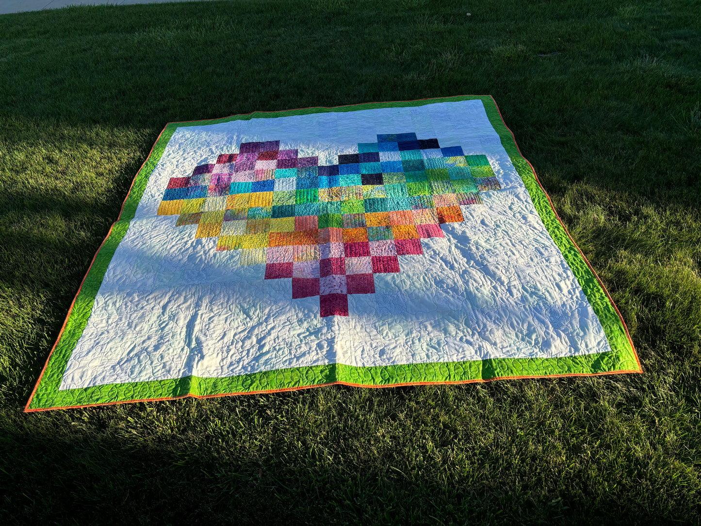 Queen size handmade quilt