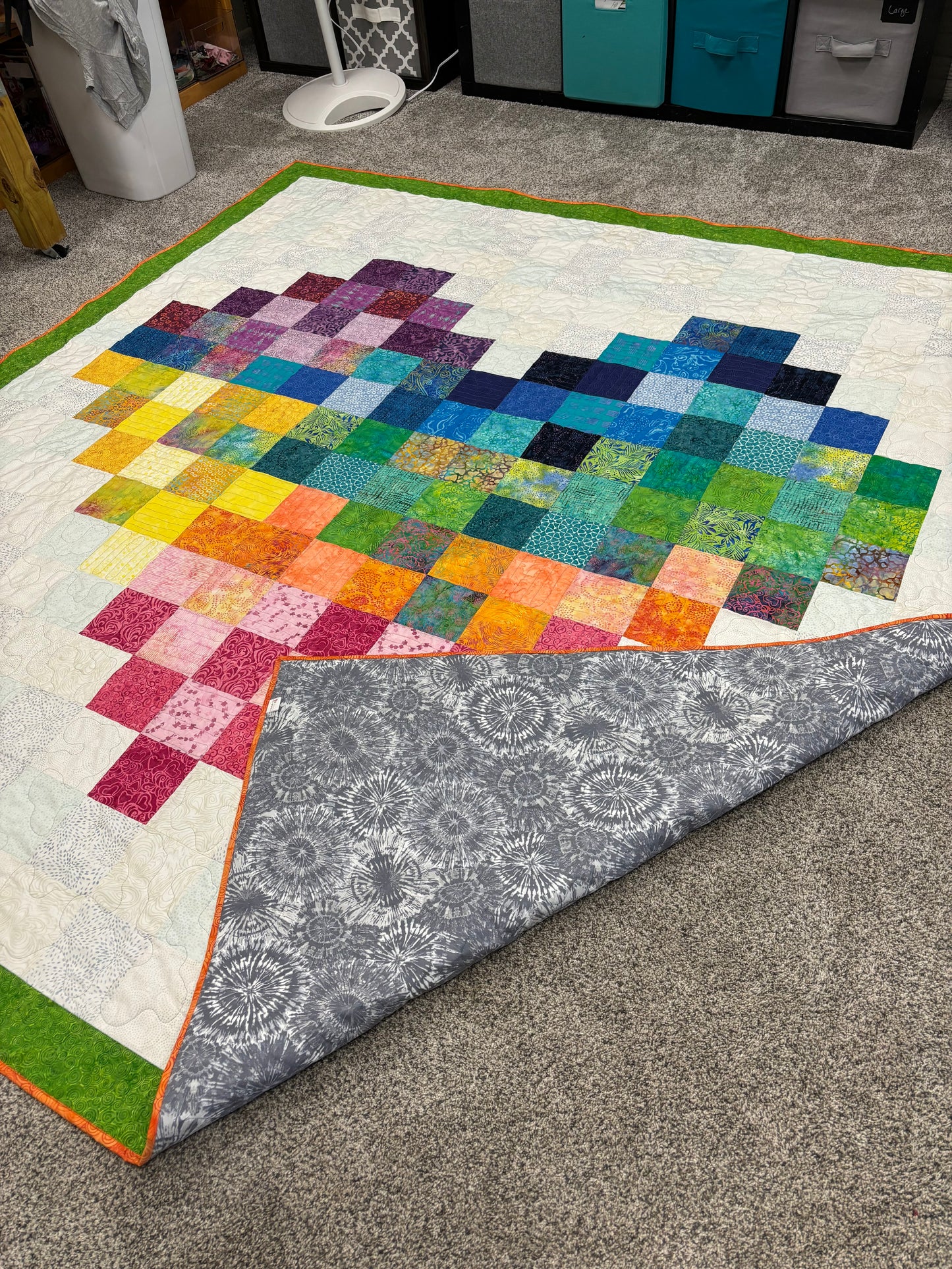 Queen size handmade quilt